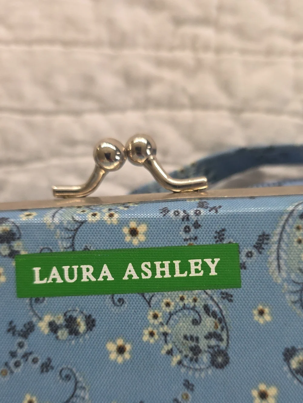 NWT Laura Ashley Blue Bandana Pencil Pouch